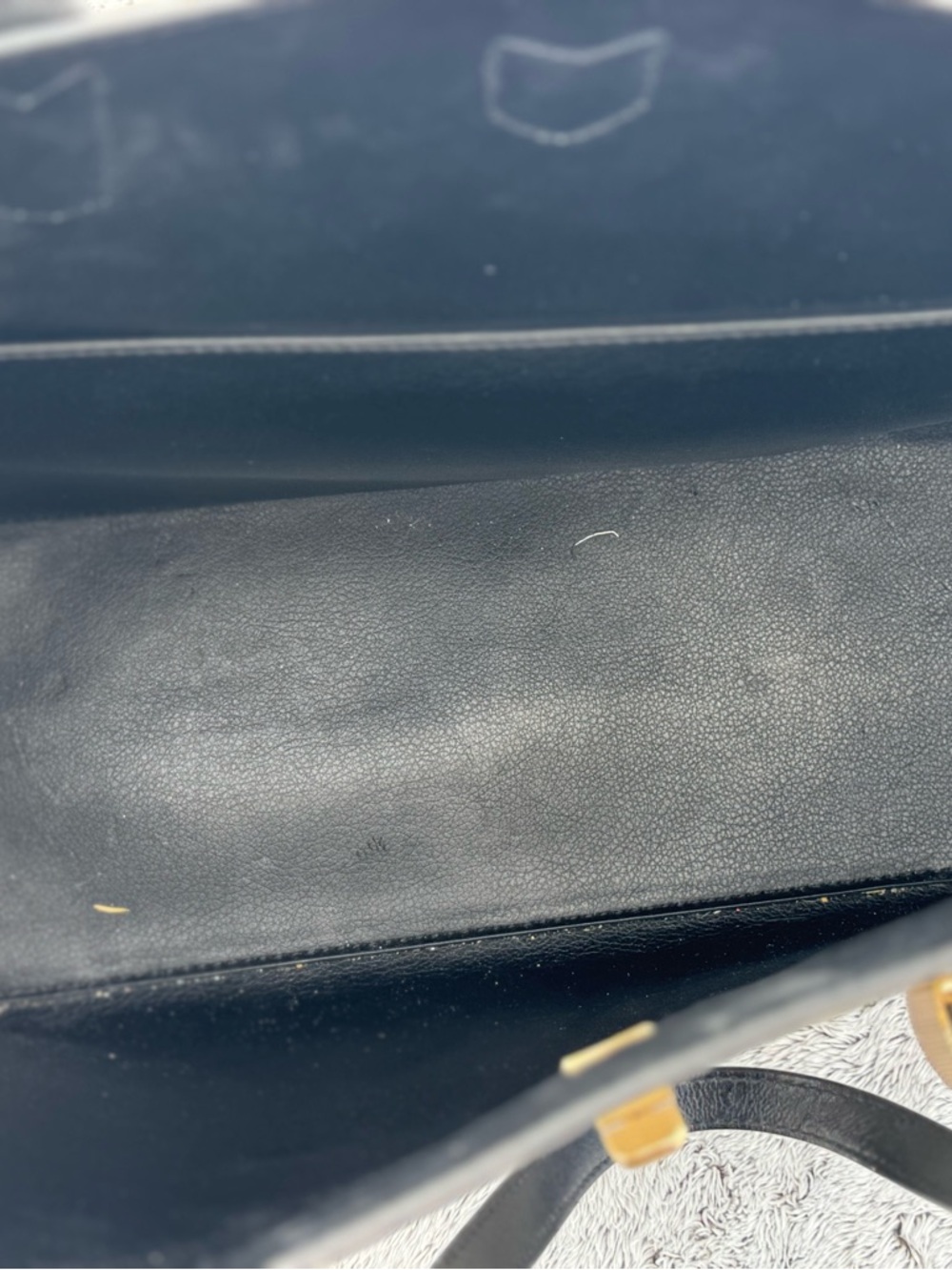 Michael Kors Black & Cream Leather Satchel Tote - Picture 6 of 6